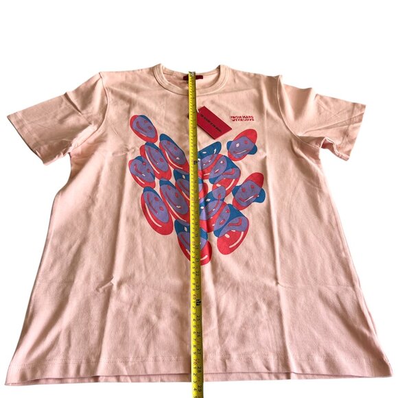 The Future Is On Mars TFIOM Men's Alien Smile T-Shirt Size Medium Peach Color - Picture 7 of 7